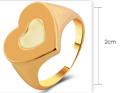 Creative Love Heart Ring Zendrop