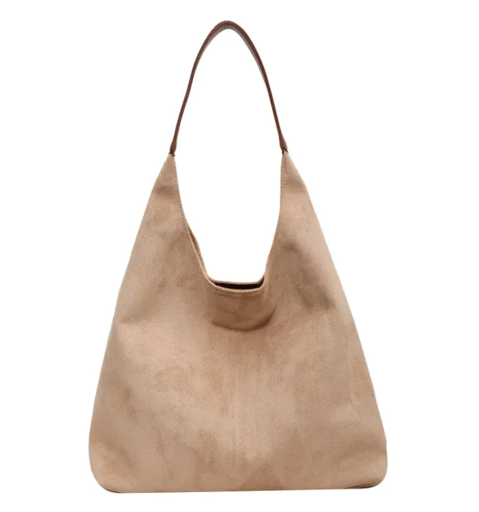 One-shoulder Underarm Bag Women's Large Capacity Shoulder Bag Solid Color Simple Casual Commuter Bag Heart Bound Gifts