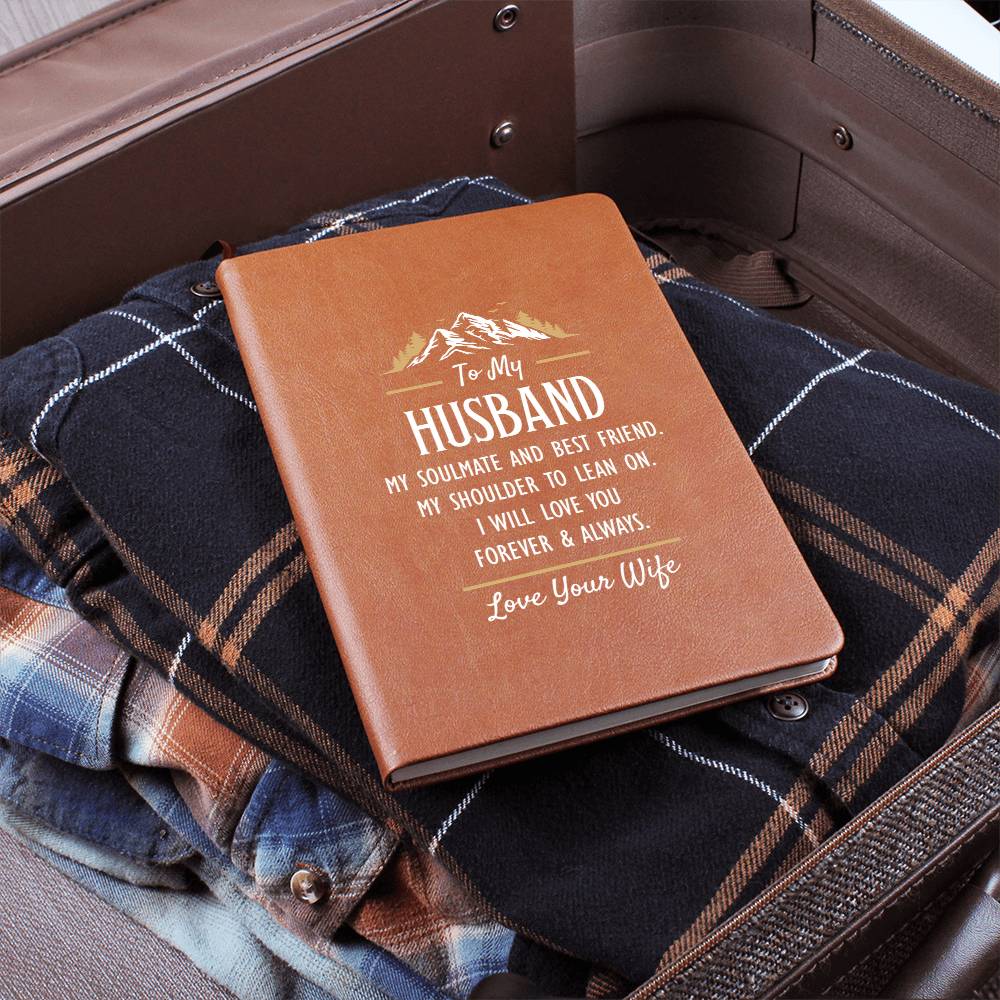 My Soulmate and Best Friend - Leather Journal ShineOn Fulfillment