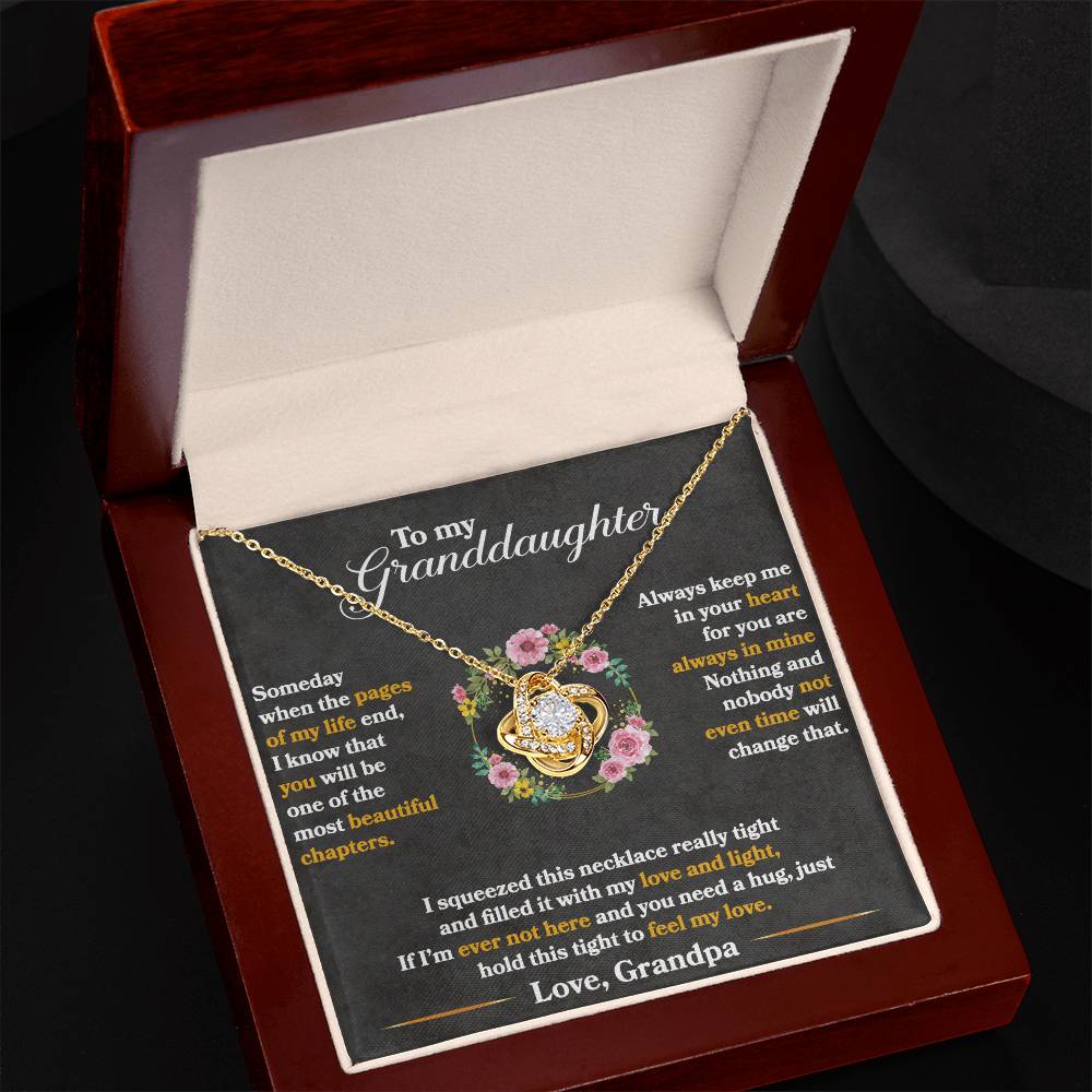 Keep Me In Your Heart - Love Knot Necklace ShineOn Fulfillment
