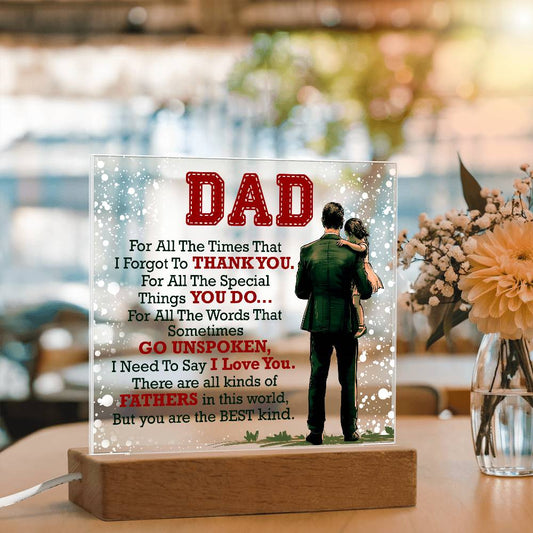 Thank You Dad - Acrylic Square ShineOn Fulfillment