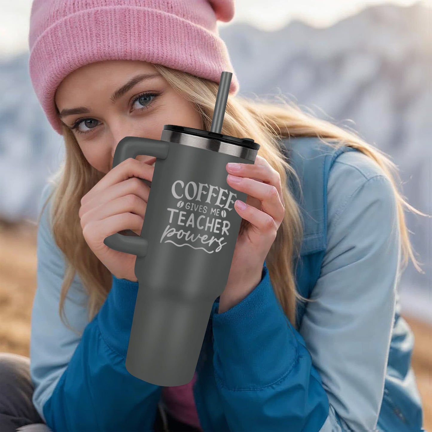 Coffee Gives Me Powers - Teachers Mug ShineOn Fulfillment