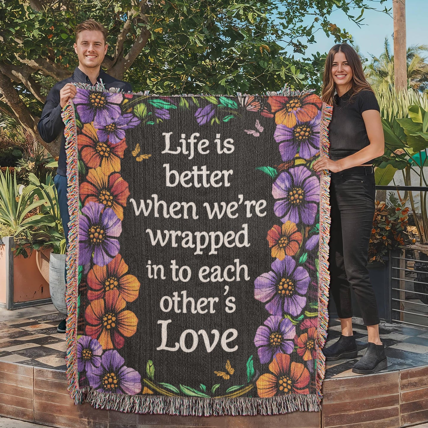 Life is Better With You - Heirloom Blanket ShineOn Fulfillment