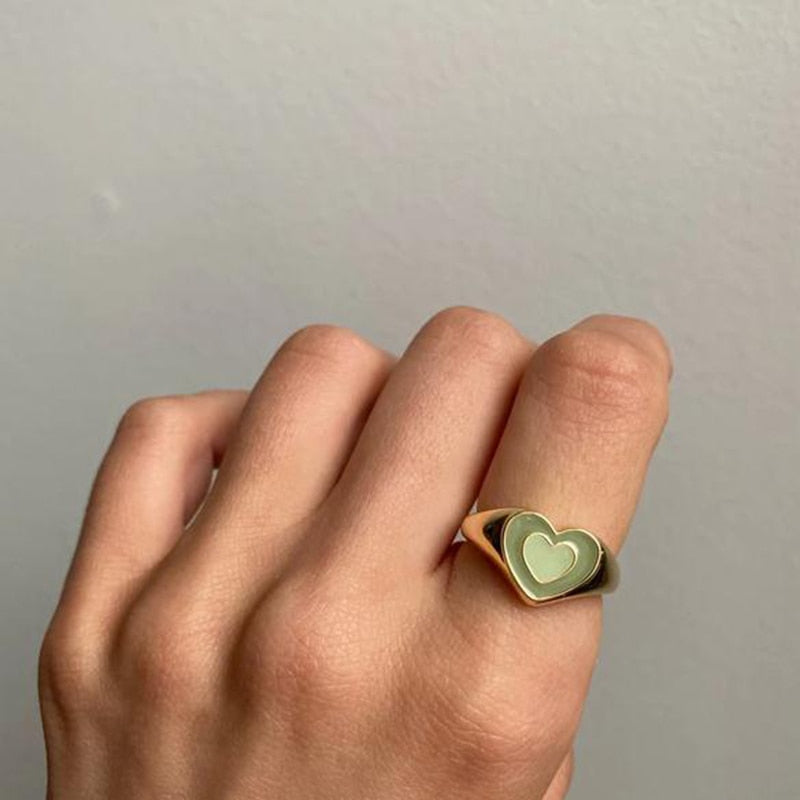 Creative Love Heart Ring Zendrop