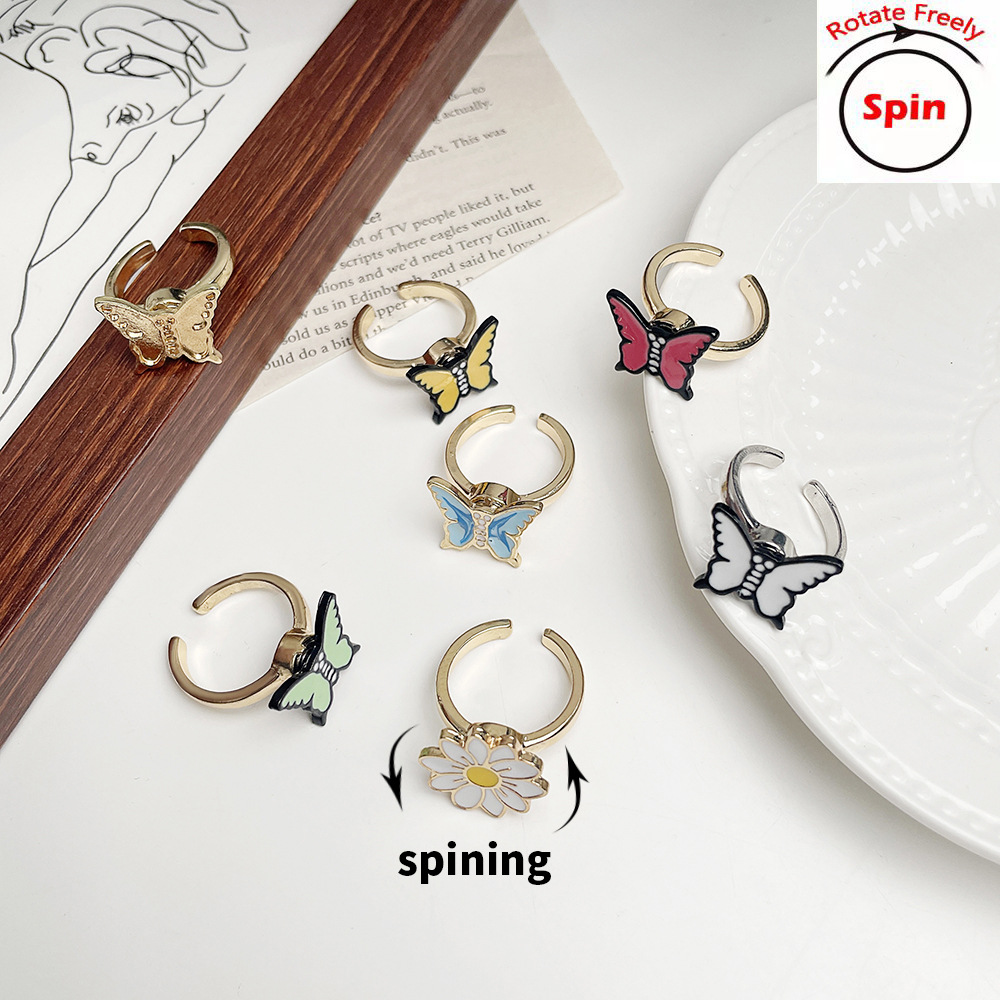 Fidget Spinner Rotatable Ring For Women Zendrop