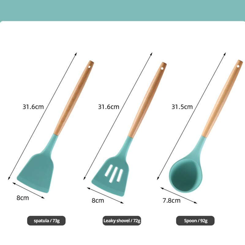 Non Stick Pot Spatula And Spoon Zendrop