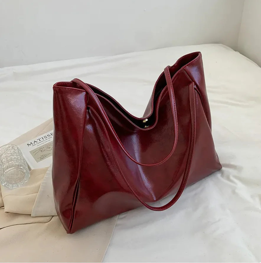 Glossy Retro Tote Bag Heart Bound Gifts