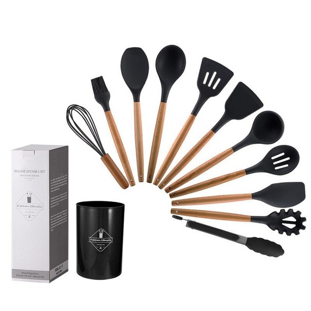 Non Stick Pot Spatula And Spoon Zendrop