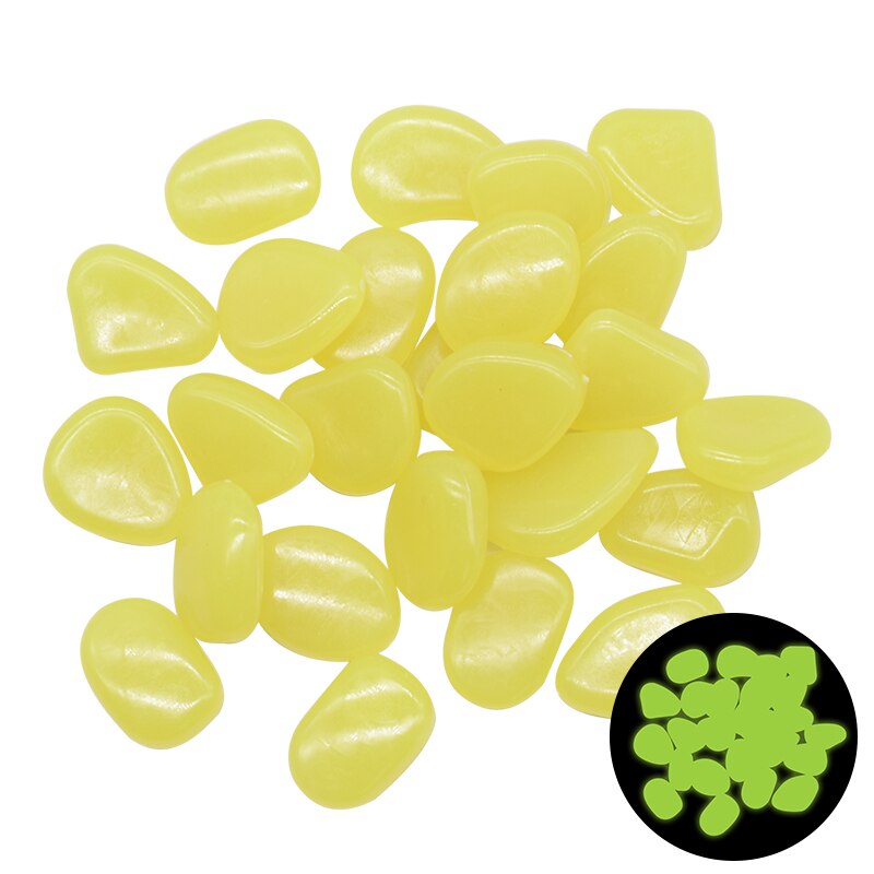 Glow in the Dark Garden Pebbles Zendrop