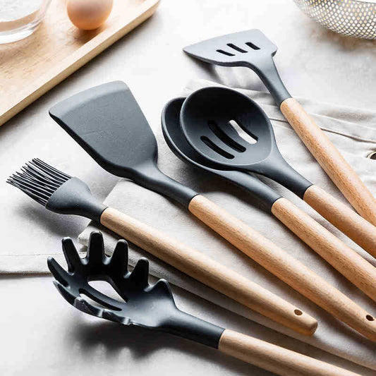 Non Stick Pot Spatula And Spoon Zendrop