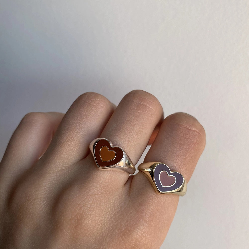 Creative Love Heart Ring Zendrop