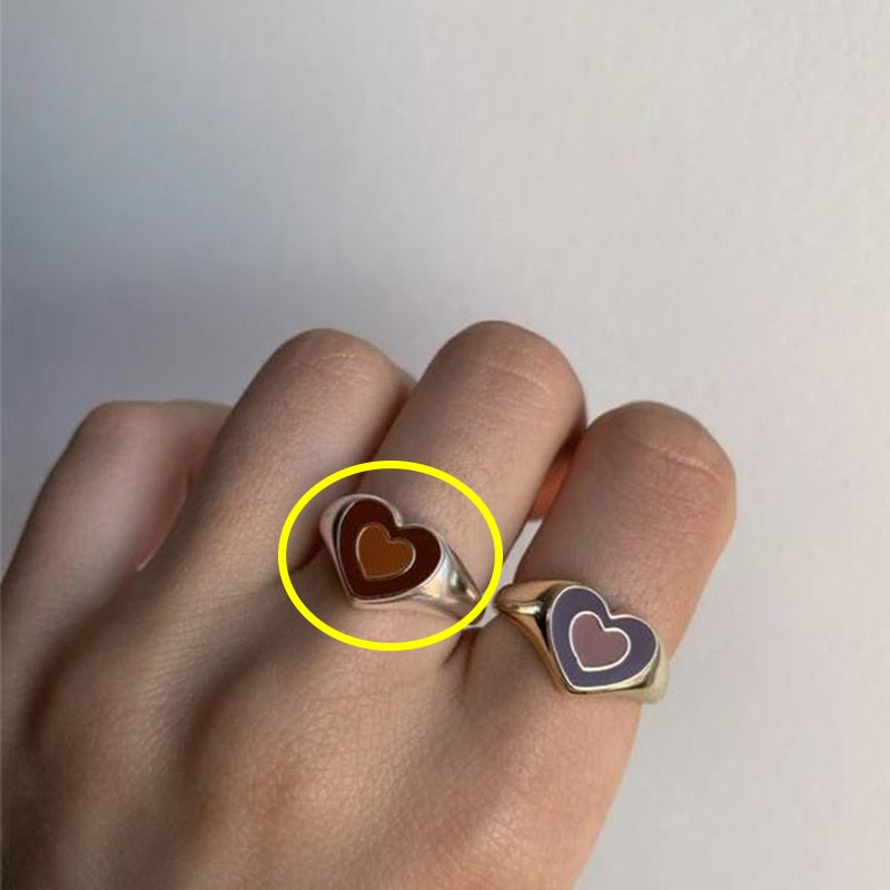 Creative Love Heart Ring Zendrop