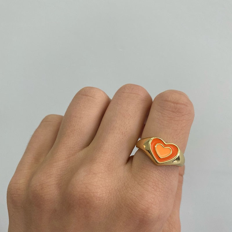 Creative Love Heart Ring Zendrop
