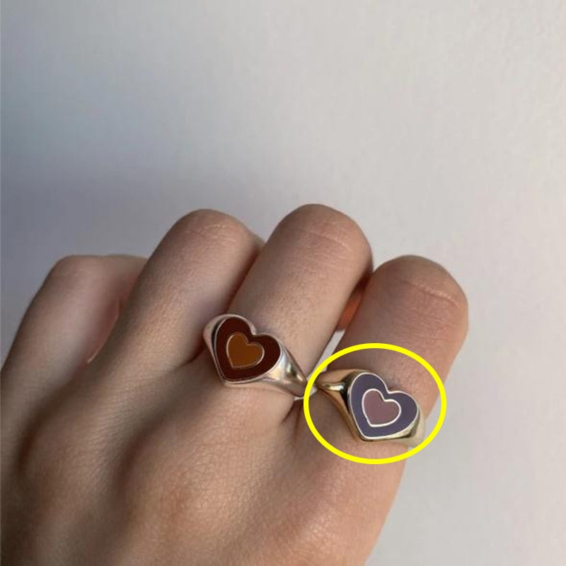 Creative Love Heart Ring Zendrop