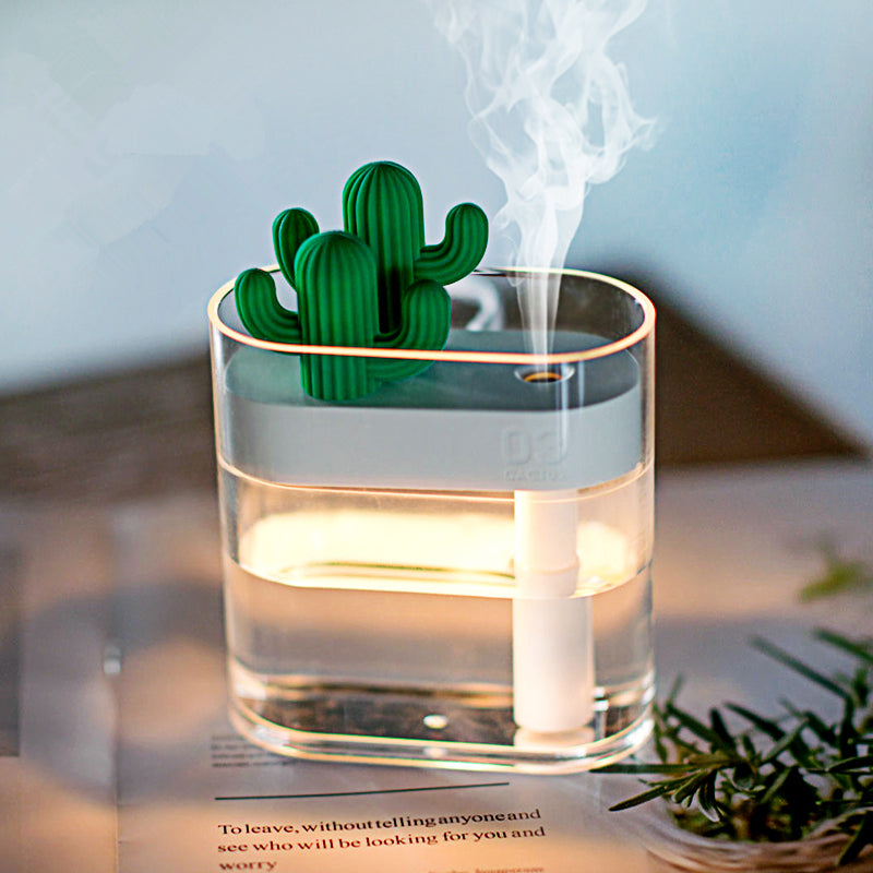 Ultrasonic Air Humidifier Clear Cactus Zendrop