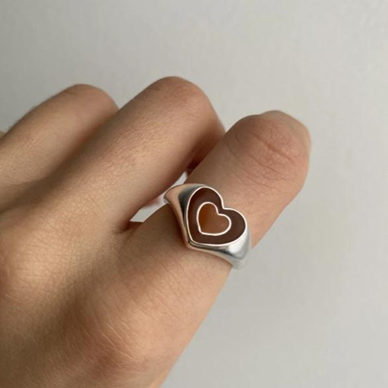 Creative Love Heart Ring Zendrop