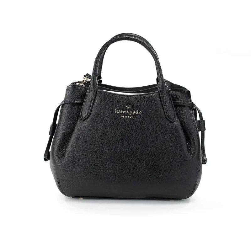 Kate Spade Dumpling Small Black Leather Satchel Crossbody Bag