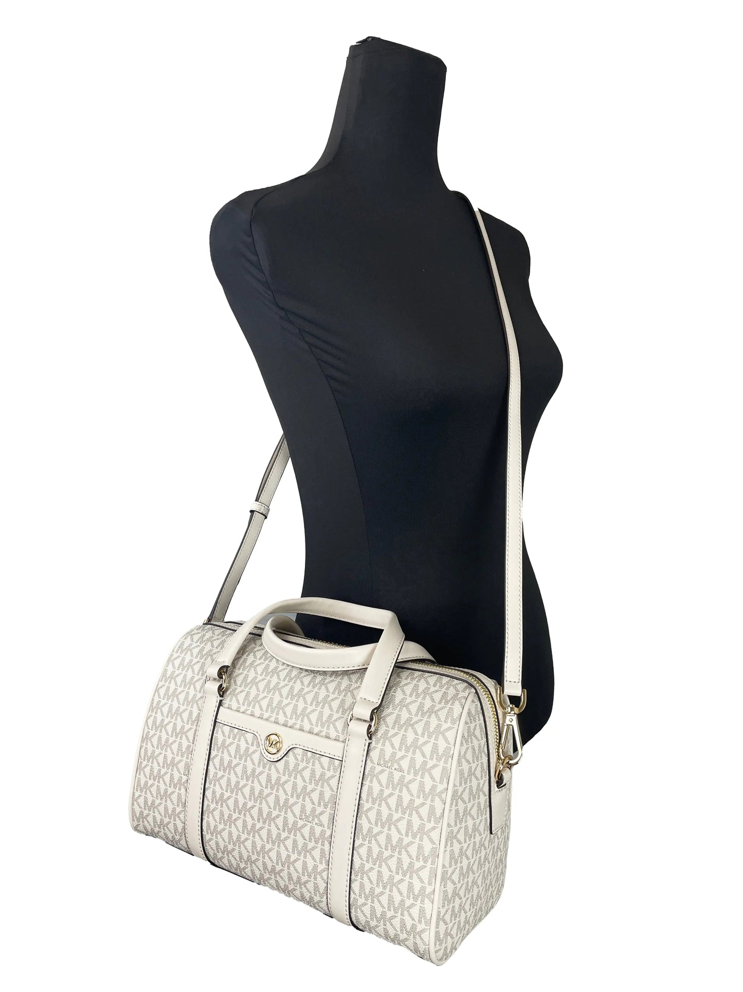 Michael Kors Travel Medium Duffle Satchel Crossbody Bag Heart Bound Gifts