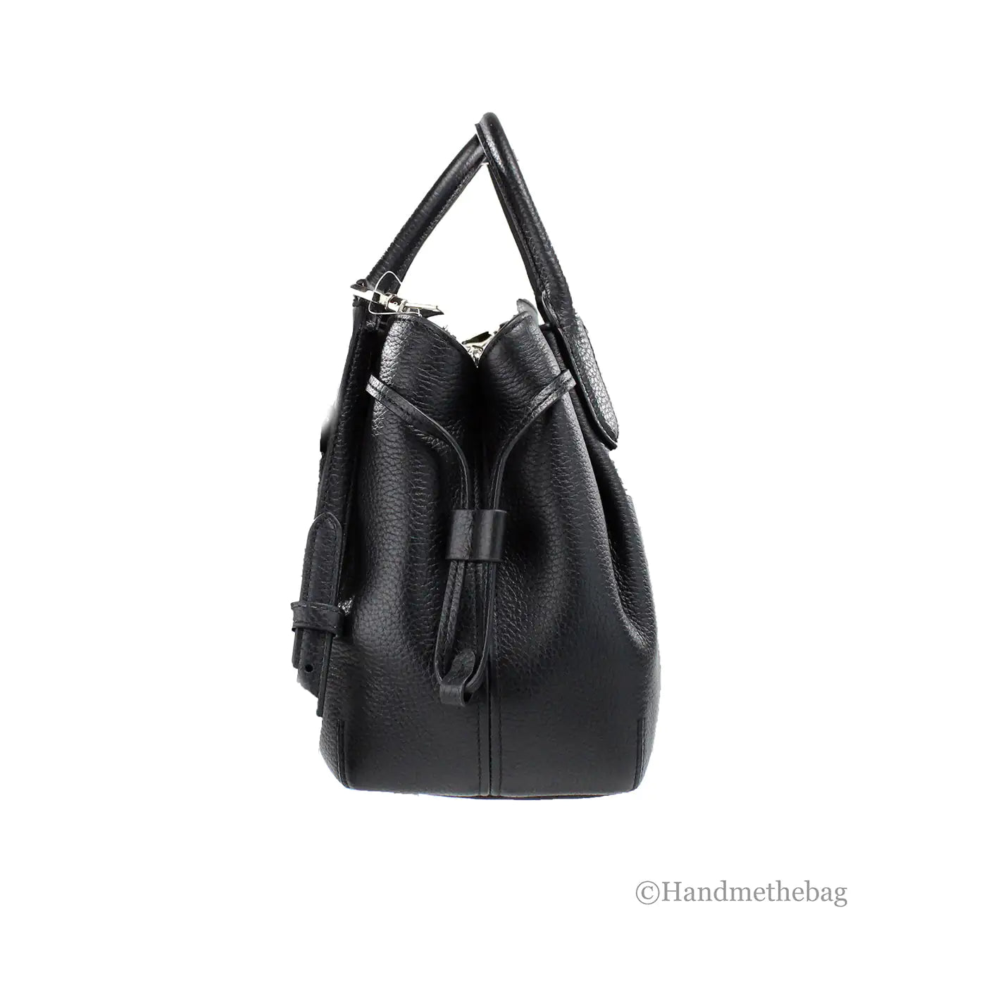 Kate Spade Dumpling Small Black Leather Satchel Crossbody Bag Heart Bound Gifts
