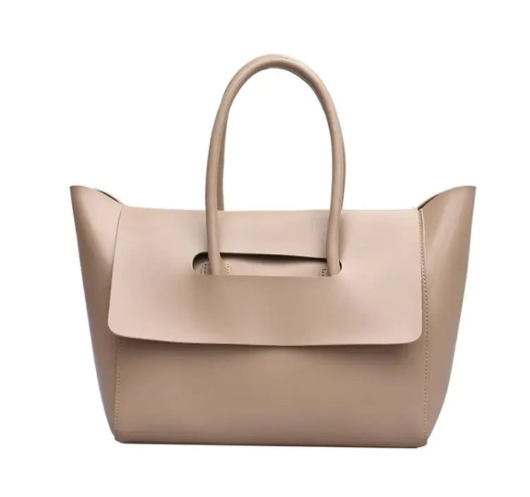New Fashion Women's Large Capacity Handbag High Quality PU Leather Shoulder Bag Heart Bound Gifts