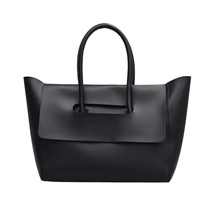 New Fashion Women's Large Capacity Handbag High Quality PU Leather Shoulder Bag Heart Bound Gifts