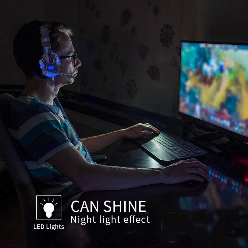 LED Light Wired Gamer Headset Zendrop