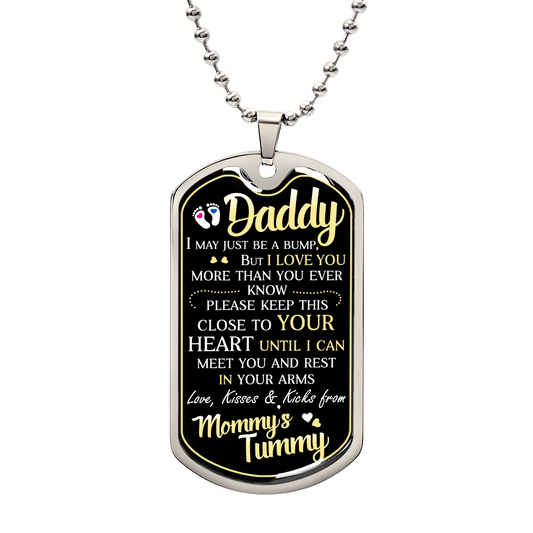 Dad To Be - Dog Tag Necklace ShineOn Fulfillment