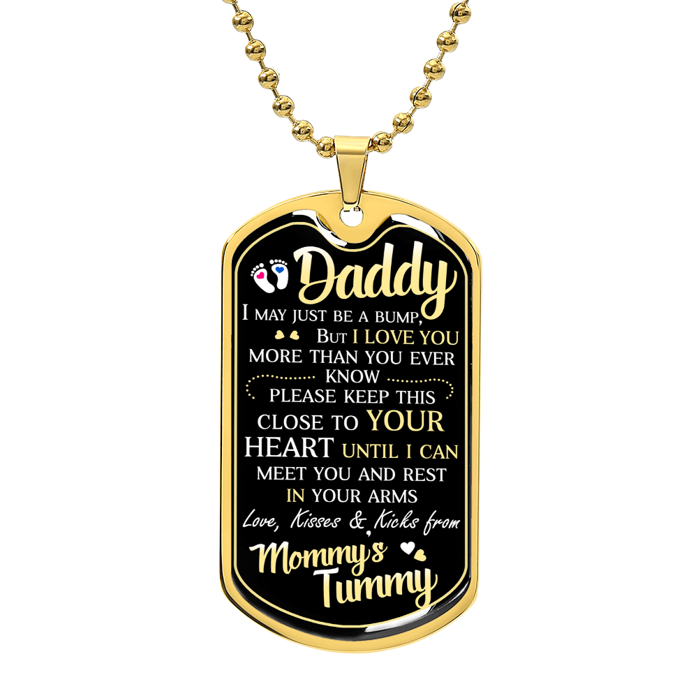 Dad To Be - Dog Tag Necklace ShineOn Fulfillment