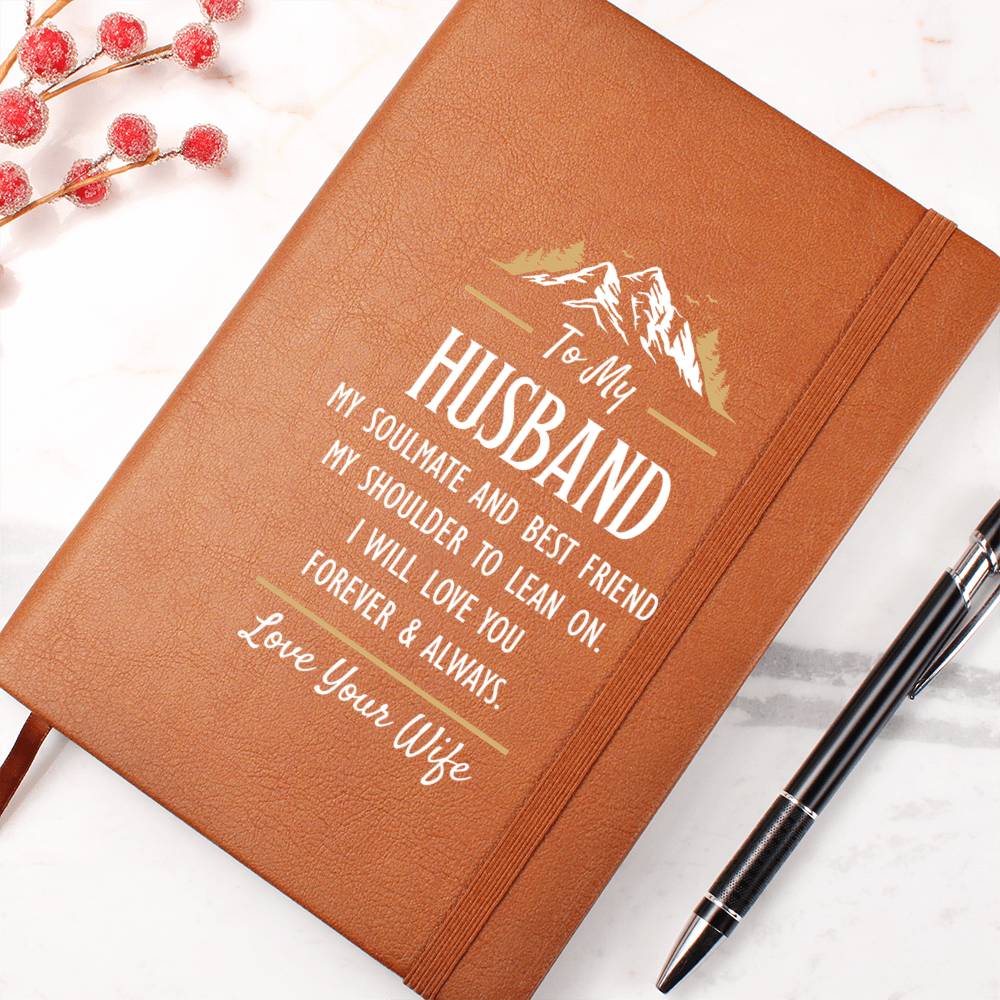 My Soulmate and Best Friend - Leather Journal ShineOn Fulfillment