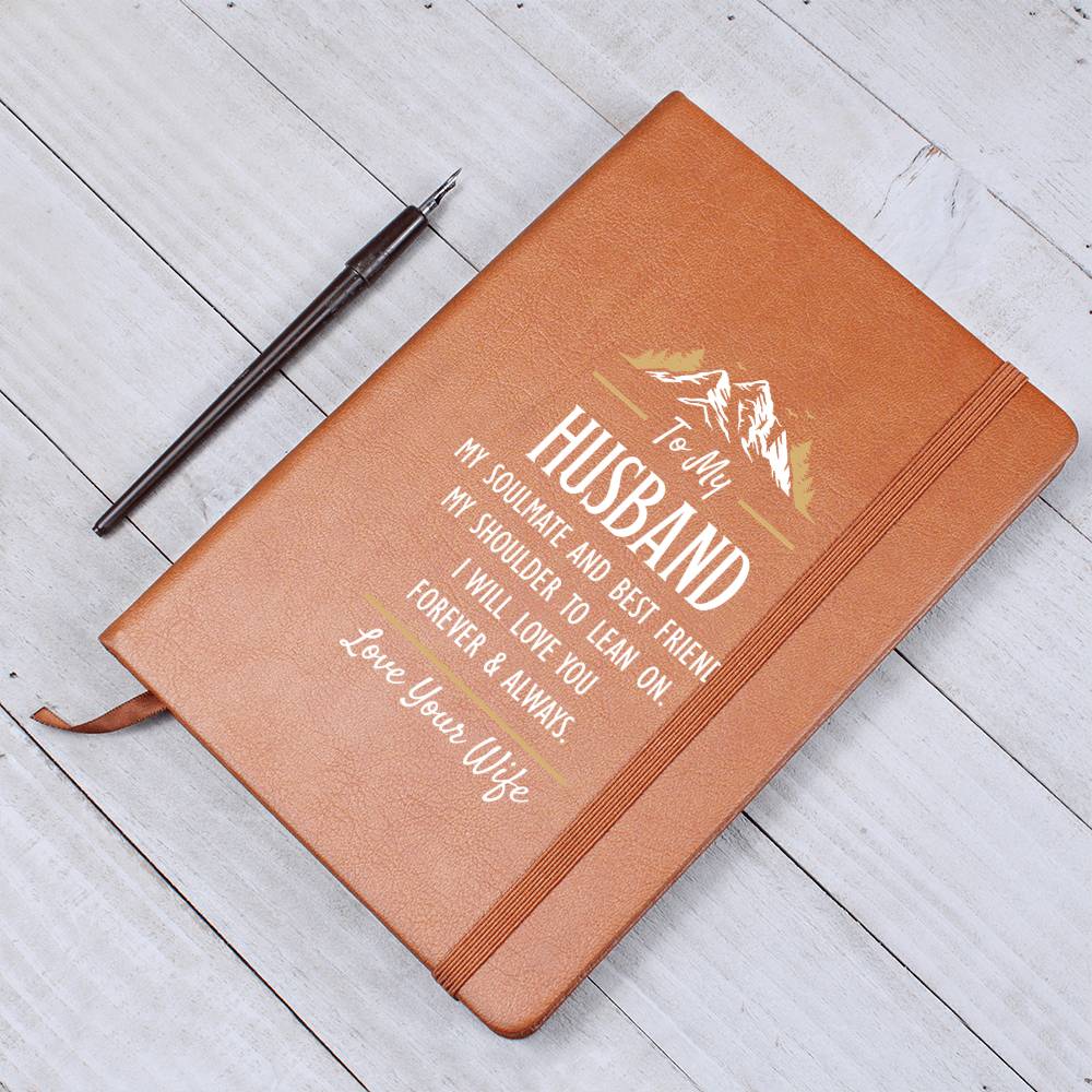 My Soulmate and Best Friend - Leather Journal ShineOn Fulfillment