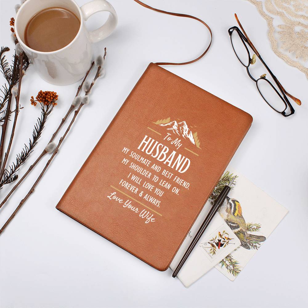 My Soulmate and Best Friend - Leather Journal ShineOn Fulfillment