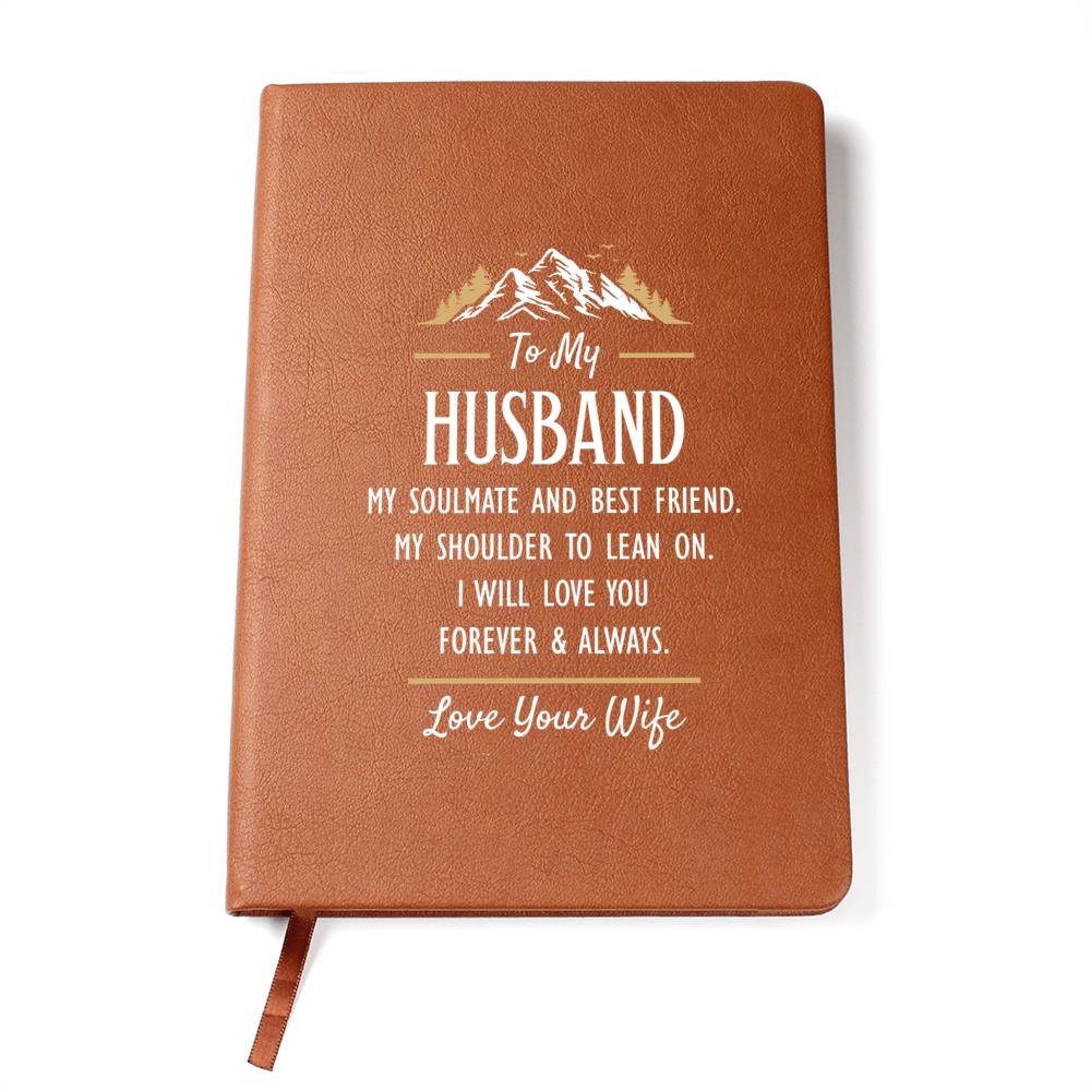 My Soulmate and Best Friend - Leather Journal ShineOn Fulfillment
