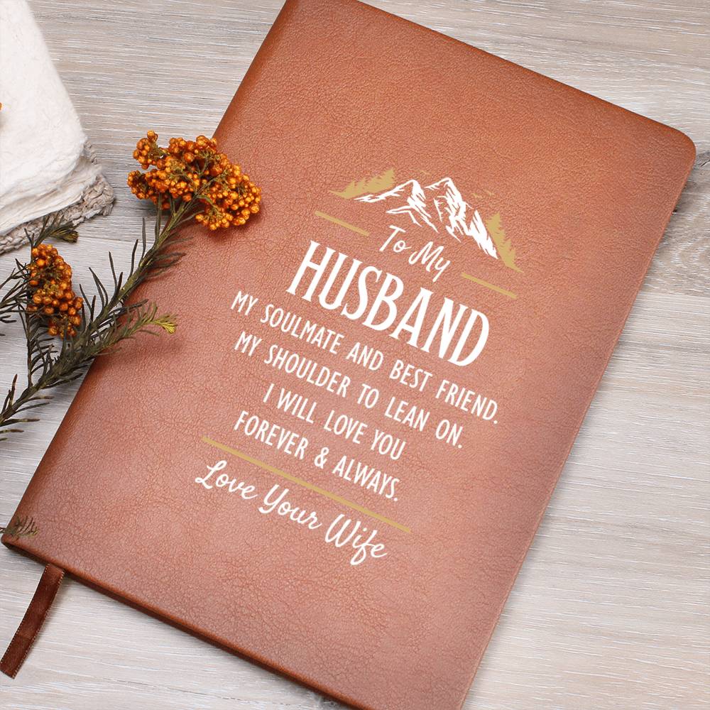 My Soulmate and Best Friend - Leather Journal ShineOn Fulfillment