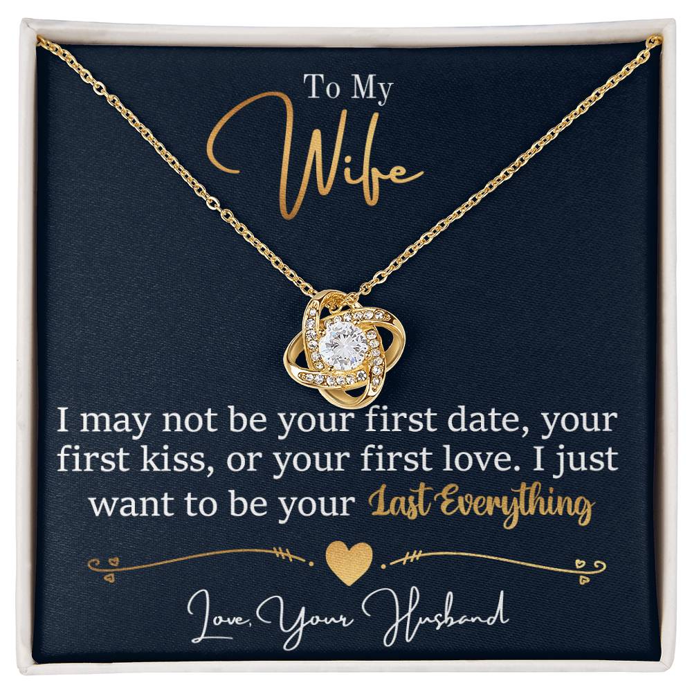 To My Last Everything - Love Knot Necklace ShineOn Fulfillment