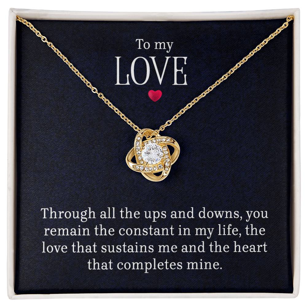 To My Love - Lov eKnot Necklace ShineOn Fulfillment