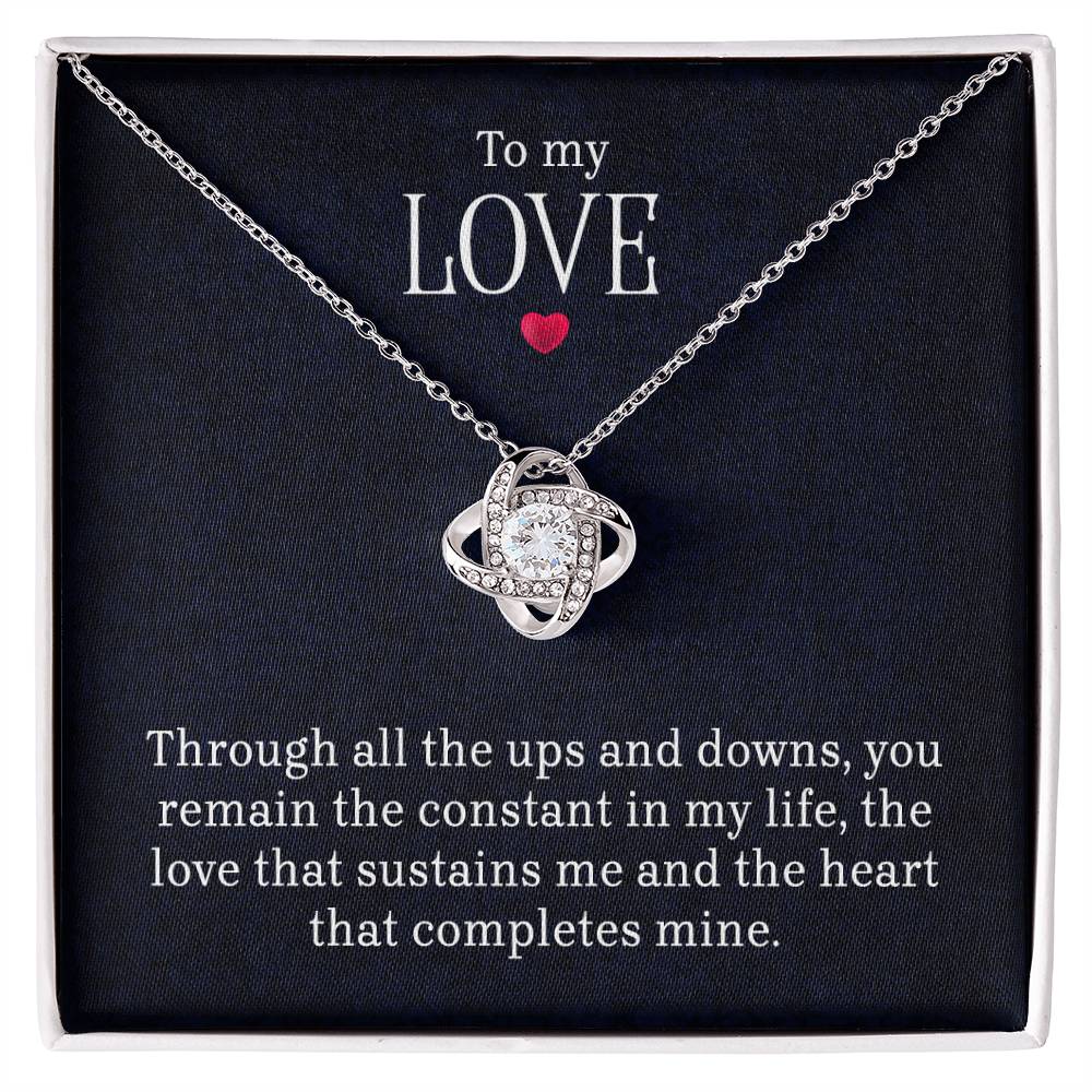 To My Love - Lov eKnot Necklace ShineOn Fulfillment