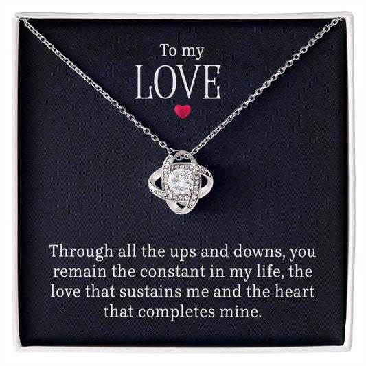To My Love - Lov eKnot Necklace ShineOn Fulfillment
