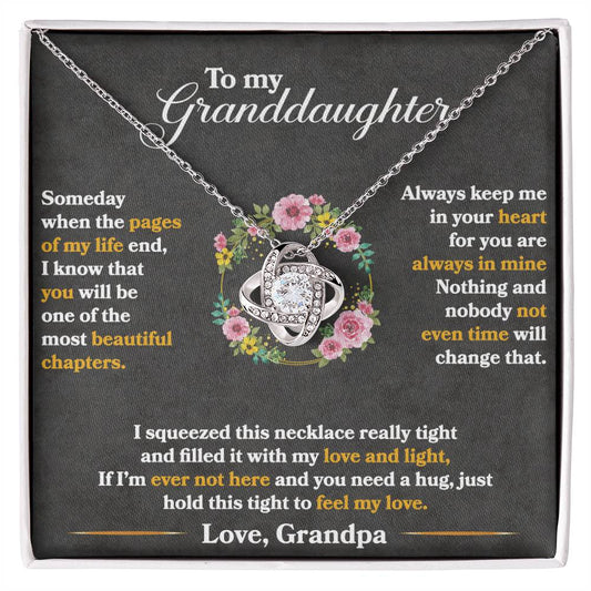 Keep Me In Your Heart - Love Knot Necklace ShineOn Fulfillment