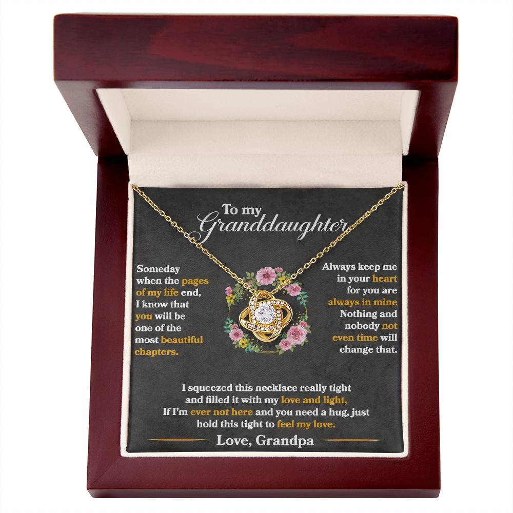 Keep Me In Your Heart - Love Knot Necklace ShineOn Fulfillment