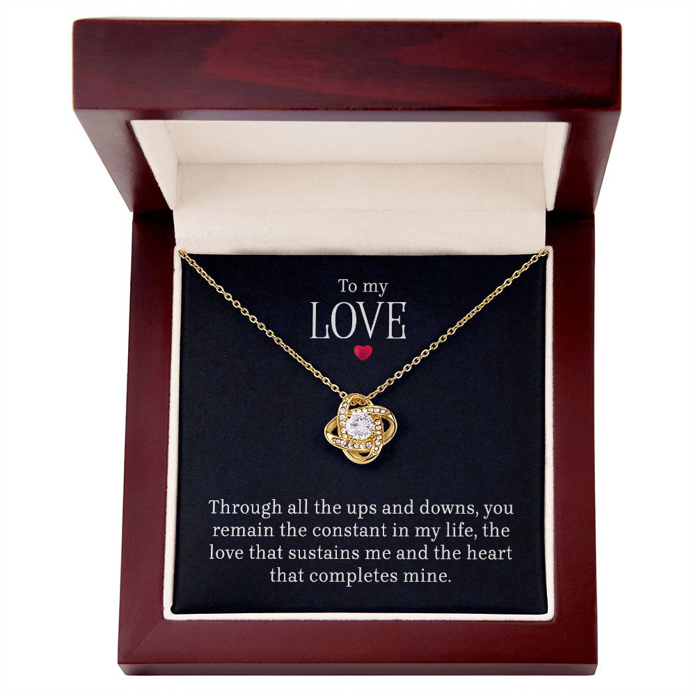 To My Love - Lov eKnot Necklace ShineOn Fulfillment
