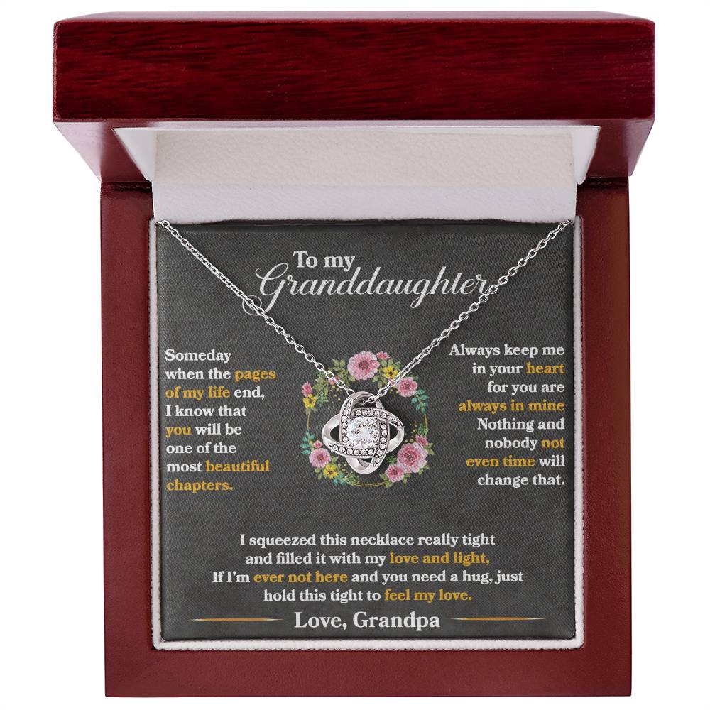 Keep Me In Your Heart - Love Knot Necklace ShineOn Fulfillment