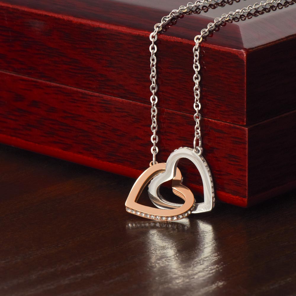 Interlocking Hearts Necklace ShineOn Fulfillment