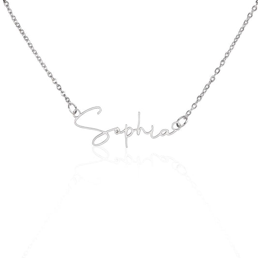 Signature Style Name Necklace ShineOn Fulfillment