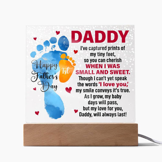When I Was Small and Sweet - Acrylic Square ShineOn Fulfillment