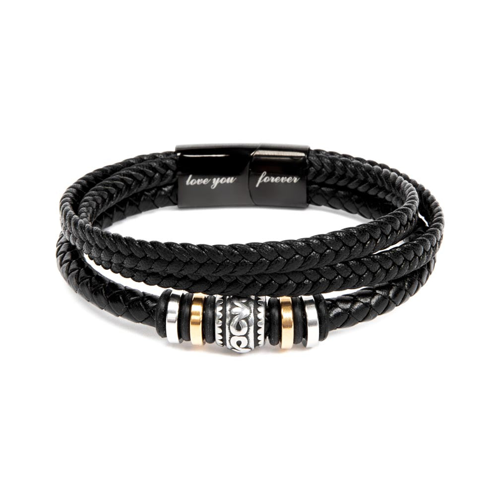 Being Special - Mens Leather Bracelet ShineOn Fulfillment