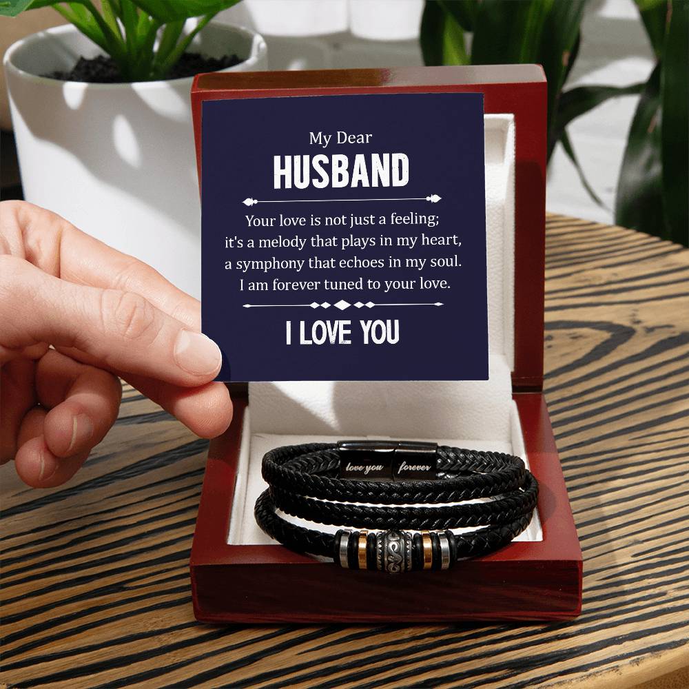 Your Love is not Just a Feeling - Means Leather Bracelet ShineOn Fulfillment