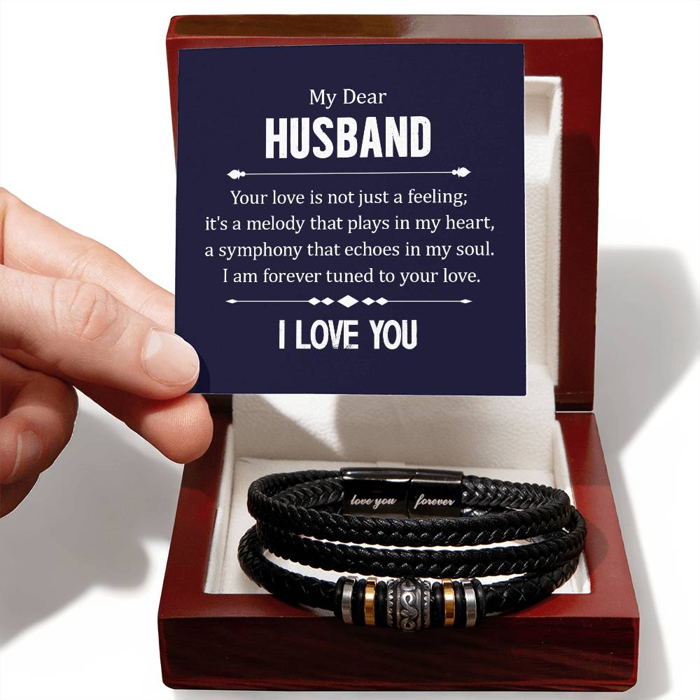 Your Love is not Just a Feeling - Means Leather Bracelet ShineOn Fulfillment
