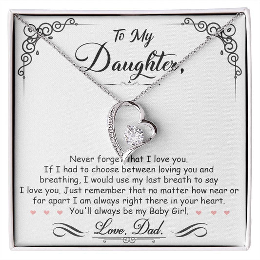 My Baby Girl - Forever Love Necklace ShineOn Fulfillment