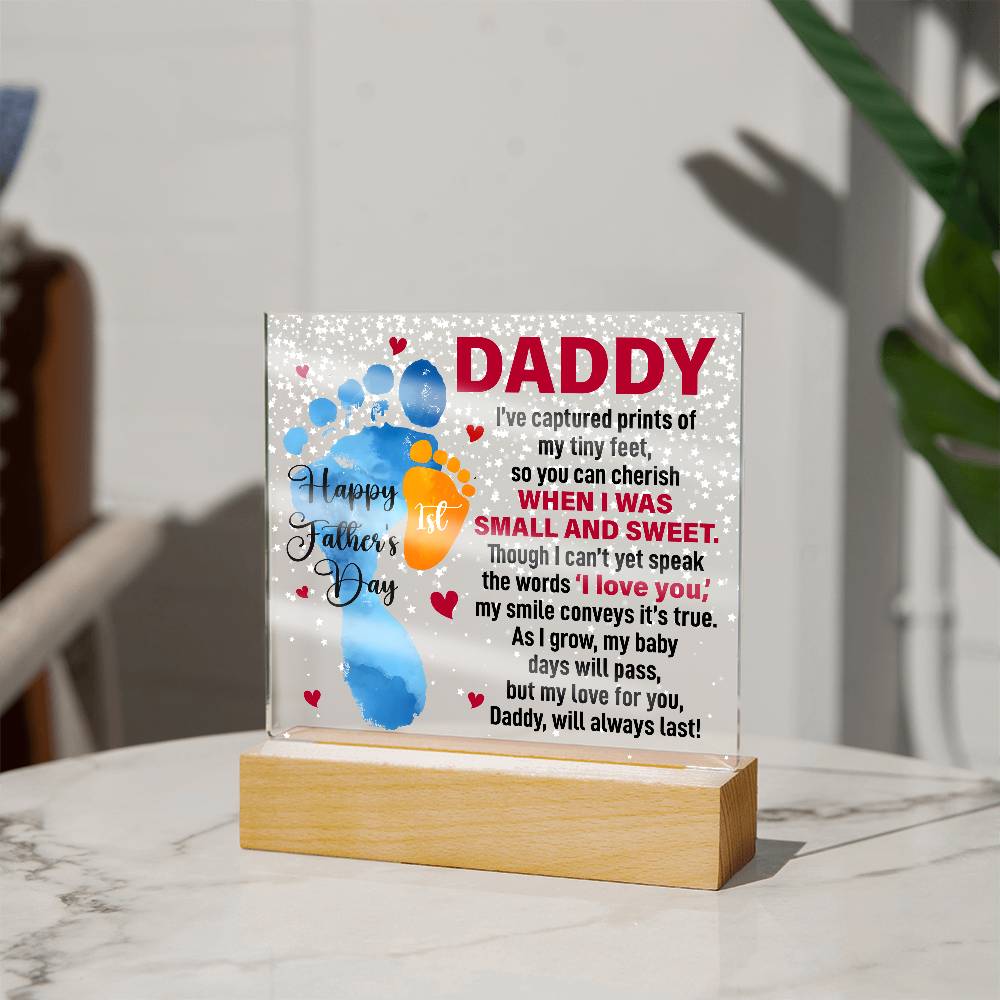 When I Was Small and Sweet - Acrylic Square ShineOn Fulfillment
