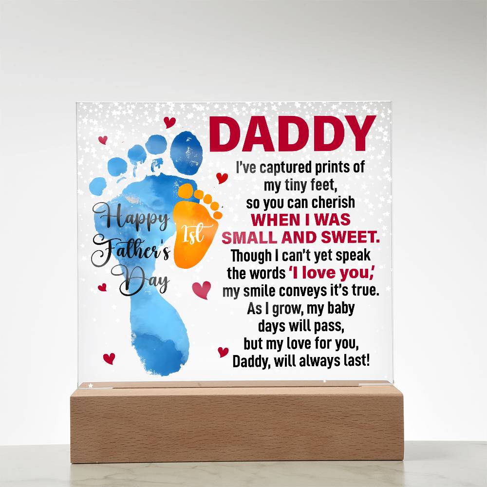 When I Was Small and Sweet - Acrylic Square ShineOn Fulfillment